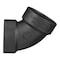 Charlotte Pipe And Foundry Charlotte Pipe 1-1/2 in. Hub X 1-1/2 in. D Hub ABS 60 Degree Elbow ABS003190600 - alternate 4